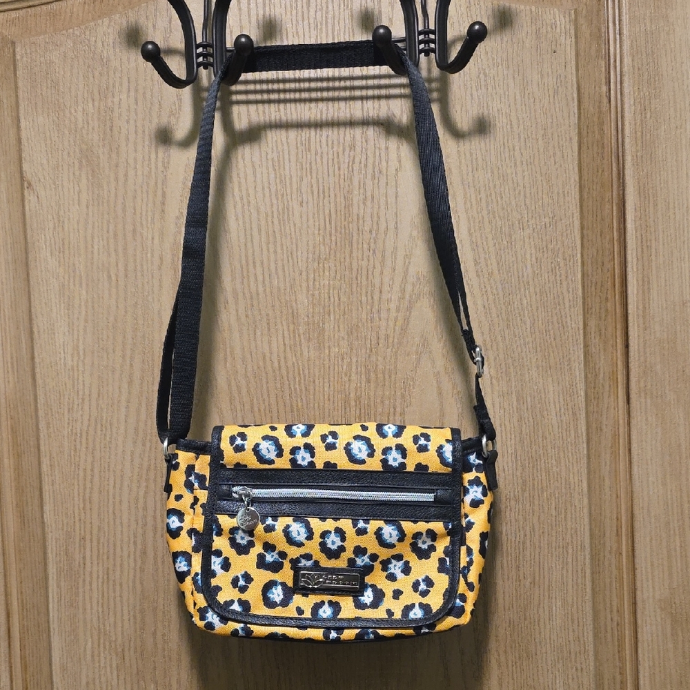 Lily Bloom Yellow and Black Floral Crossbody Bag